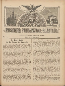 Posener Provinzial-Bl&auml;tter 1902.11.02 Nr44