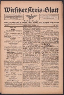 Wirsitzer Kreis-Blatt: Amtliches Publikationsorgan für den Kreis Wirsitz 1914.09.10 Jg.70 Nr106