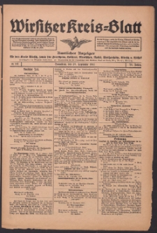 Wirsitzer Kreis-Blatt: Amtliches Publikationsorgan für den Kreis Wirsitz 1914.09.26 Jg.70 Nr113