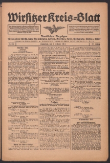 Wirsitzer Kreis-Blatt: Amtliches Publikationsorgan für den Kreis Wirsitz 1914.10.03 Jg.70 Nr116