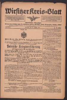 Wirsitzer Kreis-Blatt: Amtliches Publikationsorgan für den Kreis Wirsitz 1914.10.13 Jg.70 Nr120