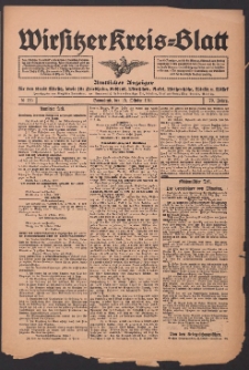 Wirsitzer Kreis-Blatt: Amtliches Publikationsorgan für den Kreis Wirsitz 1914.10.25 Jg.70 Nr125