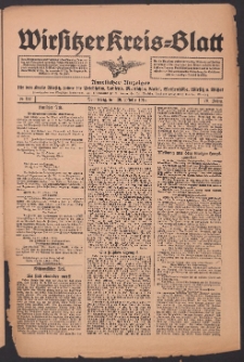 Wirsitzer Kreis-Blatt: Amtliches Publikationsorgan für den Kreis Wirsitz 1914.10.29 Jg.70 Nr127