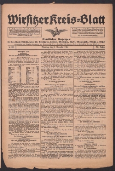 Wirsitzer Kreis-Blatt: Amtliches Publikationsorgan für den Kreis Wirsitz 1914.11.03 Jg.70 Nr129