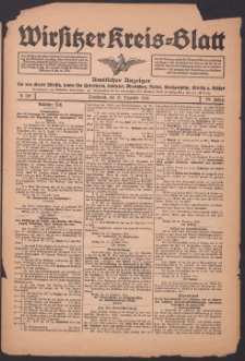 Wirsitzer Kreis-Blatt: Amtliches Publikationsorgan für den Kreis Wirsitz 1914.12.19 Jg.70 Nr148
