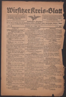 Wirsitzer Kreis-Blatt: Amtlicher Anzeiger für den Kreis Wirsitz 1918.01.05 Jg.74 Nr2