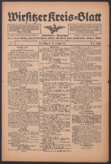Wirsitzer Kreis-Blatt: Amtlicher Anzeiger für den Kreis Wirsitz 1918.01.17 Jg.74 Nr7