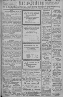 Kreis-Zeitung für d. Kreis Nowy-Tomysl: zugl. Nowy-Tomysler Hopfenzeitung = Orędownik Urzędowy na powiat Nowotomyski 1921.07.04 Jg.46 Nr75