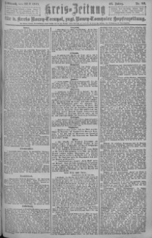 Kreis-Zeitung für d. Kreis Nowy-Tomysl: zugl. Nowy-Tomysler Hopfenzeitung = Orędownik Urzędowy na powiat Nowotomyski 1921.07.20 Jg.46 Nr82