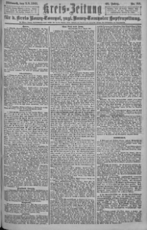 Kreis-Zeitung für d. Kreis Nowy-Tomysl: zugl. Nowy-Tomysler Hopfenzeitung = Orędownik Urzędowy na powiat Nowotomyski 1921.08.03 Jg.46 Nr88
