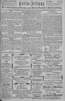 Kreis-Zeitung für d. Kreis Nowy-Tomysl: zugl. Nowy-Tomysler Hopfenzeitung = Orędownik Urzędowy na powiat Nowotomyski 1921.08.05 Jg.46 Nr89