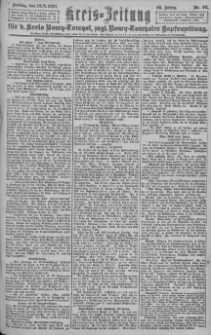 Kreis-Zeitung für d. Kreis Nowy-Tomysl: zugl. Nowy-Tomysler Hopfenzeitung = Orędownik Urzędowy na powiat Nowotomyski 1921.08.12 Jg.46 Nr92