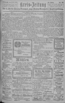 Kreis-Zeitung für d. Kreis Nowy-Tomysl: zugl. Nowy-Tomysler Hopfenzeitung = Orędownik Urzędowy na powiat Nowotomyski 1921.08.17 Jg.46 Nr93