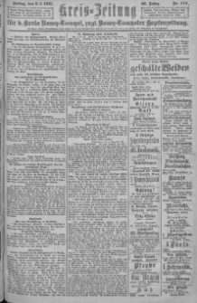 Kreis-Zeitung für d. Kreis Nowy-Tomysl: zugl. Nowy-Tomysler Hopfenzeitung = Orędownik Urzędowy na powiat Nowotomyski 1921.09.09 Jg.46 Nr100