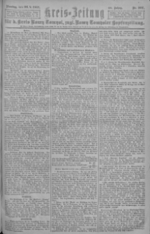 Kreis-Zeitung für d. Kreis Nowy-Tomysl: zugl. Nowy-Tomysler Hopfenzeitung = Orędownik Urzędowy na powiat Nowotomyski 1921.09.26 Jg.46 Nr107