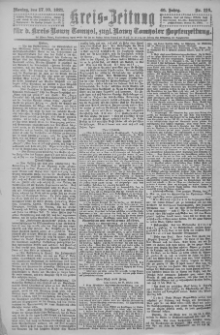 Kreis-Zeitung für d. Kreis Nowy-Tomysl: zugl. Nowy-Tomysler Hopfenzeitung 1921.10.17 Jg.46 Nr116