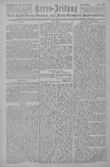 Kreis-Zeitung für d. Kreis Nowy-Tomysl: zugl. Nowy-Tomysler Hopfenzeitung 1921.10.28 Jg.46 Nr121