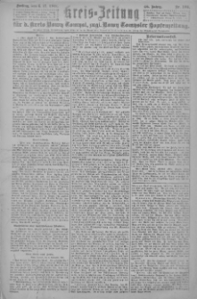 Kreis-Zeitung für d. Kreis Nowy-Tomysl: zugl. Nowy-Tomysler Hopfenzeitung 1921.11.04 Jg.46 Nr124