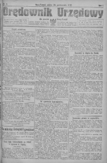Orędownik Urzędowy dla powiatu Nowy-Tomyśl 1921.10.29 R.1 Nr9