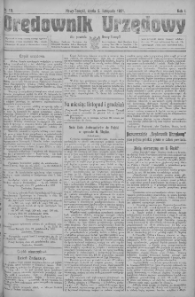 Orędownik Urzędowy dla powiatu Nowy-Tomyśl 1921.11.02 R.1 Nr10