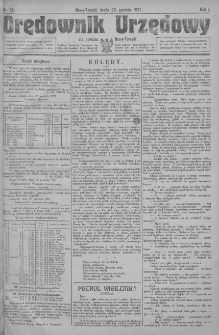 Orędownik Urzędowy dla powiatu Nowy-Tomyśl 1921.12.28 R.1 Nr26