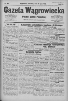 Gazeta Wągrowiecka: pismo ziemi pałuckiej 1932.07.21 R.12 Nr165