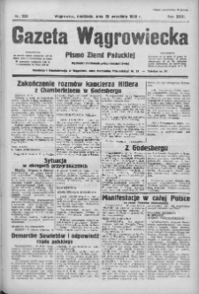 Gazeta Wągrowiecka: pismo ziemi pałuckiej 1938.09.25 R.18 Nr220