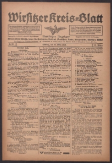 Wirsitzer Kreis-Blatt: Amtlicher Anzeiger für den Kreis Wirsitz 1918.03.12 Jg.74 Nr30
