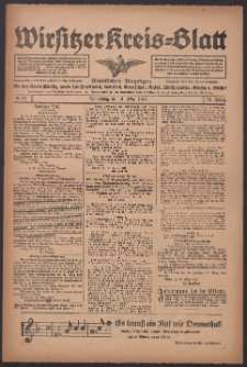 Wirsitzer Kreis-Blatt: Amtlicher Anzeiger für den Kreis Wirsitz 1918.03.21 Jg.74 Nr34