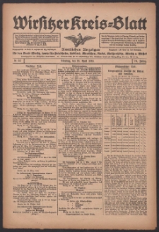 Wirsitzer Kreis-Blatt: Amtlicher Anzeiger für den Kreis Wirsitz 1918.04.16 Jg.74 Nr44