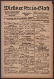 Wirsitzer Kreis-Blatt: Amtlicher Anzeiger für den Kreis Wirsitz 1918.05.09 Jg.74 Nr54