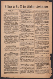 Beilage zu Nr.55 des „Wirsitzer Kreisblattes” 1918.05.11