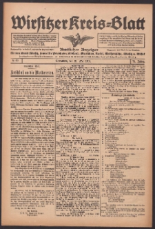 Wirsitzer Kreis-Blatt: Amtlicher Anzeiger für den Kreis Wirsitz 1918.05.25 Jg.74 Nr60