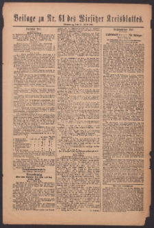 Beilage zu Nr.61 des „Wirsitzer Kreisblattes” 1918.05.28
