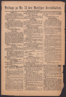 Beilage zu Nr.73 des „Wirsitzer Kreisblattes” 1918.06.25