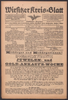 Wirsitzer Kreis-Blatt: Amtlicher Anzeiger für den Kreis Wirsitz 1918.06.29 Jg.74 Nr75