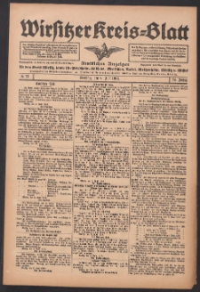 Wirsitzer Kreis-Blatt: Amtlicher Anzeiger für den Kreis Wirsitz 1918.07.09 Jg.74 Nr79
