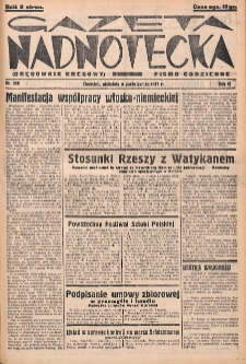 Gazeta Nadnotecka: pismo codzienne 1937.10.03 R.17 Nr228