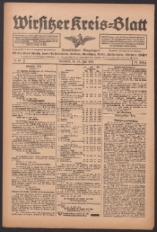 Wirsitzer Kreis-Blatt: Amtlicher Anzeiger f&uuml;r den Kreis Wirsitz 1918.07.20 Jg.74 Nr84
