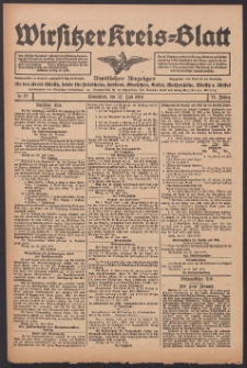 Wirsitzer Kreis-Blatt: Amtlicher Anzeiger für den Kreis Wirsitz 1918.07.27 Jg.74 Nr87