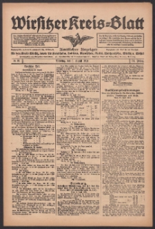 Wirsitzer Kreis-Blatt: Amtlicher Anzeiger für den Kreis Wirsitz 1918.08.06 Jg.74 Nr91