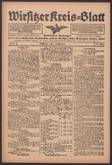 Wirsitzer Kreis-Blatt: Amtlicher Anzeiger für den Kreis Wirsitz 1918.08.08 Jg.74 Nr92
