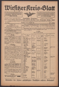 Wirsitzer Kreis-Blatt: Amtlicher Anzeiger für den Kreis Wirsitz 1918.08.13 Jg.74 Nr94