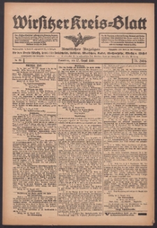Wirsitzer Kreis-Blatt: Amtlicher Anzeiger für den Kreis Wirsitz 1918.08.17 Jg.74 Nr96