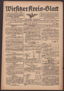 Wirsitzer Kreis-Blatt: Amtlicher Anzeiger für den Kreis Wirsitz 1918.08.20 Jg.74 Nr97