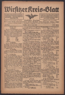 Wirsitzer Kreis-Blatt: Amtlicher Anzeiger für den Kreis Wirsitz 1918.08.27 Jg.74 Nr100