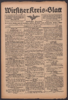 Wirsitzer Kreis-Blatt: Amtlicher Anzeiger für den Kreis Wirsitz 1918.09.14 Jg.74 Nr108