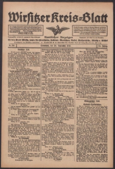 Wirsitzer Kreis-Blatt: Amtlicher Anzeiger für den Kreis Wirsitz 1918.09.28 Jg.74 Nr114