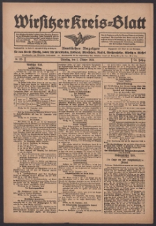 Wirsitzer Kreis-Blatt: Amtlicher Anzeiger für den Kreis Wirsitz 1918.10.01 Jg.74 Nr115