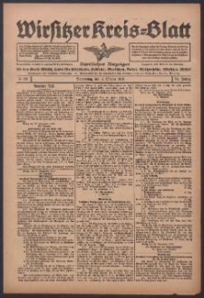 Wirsitzer Kreis-Blatt: Amtlicher Anzeiger für den Kreis Wirsitz 1918.10.03 Jg.74 Nr116